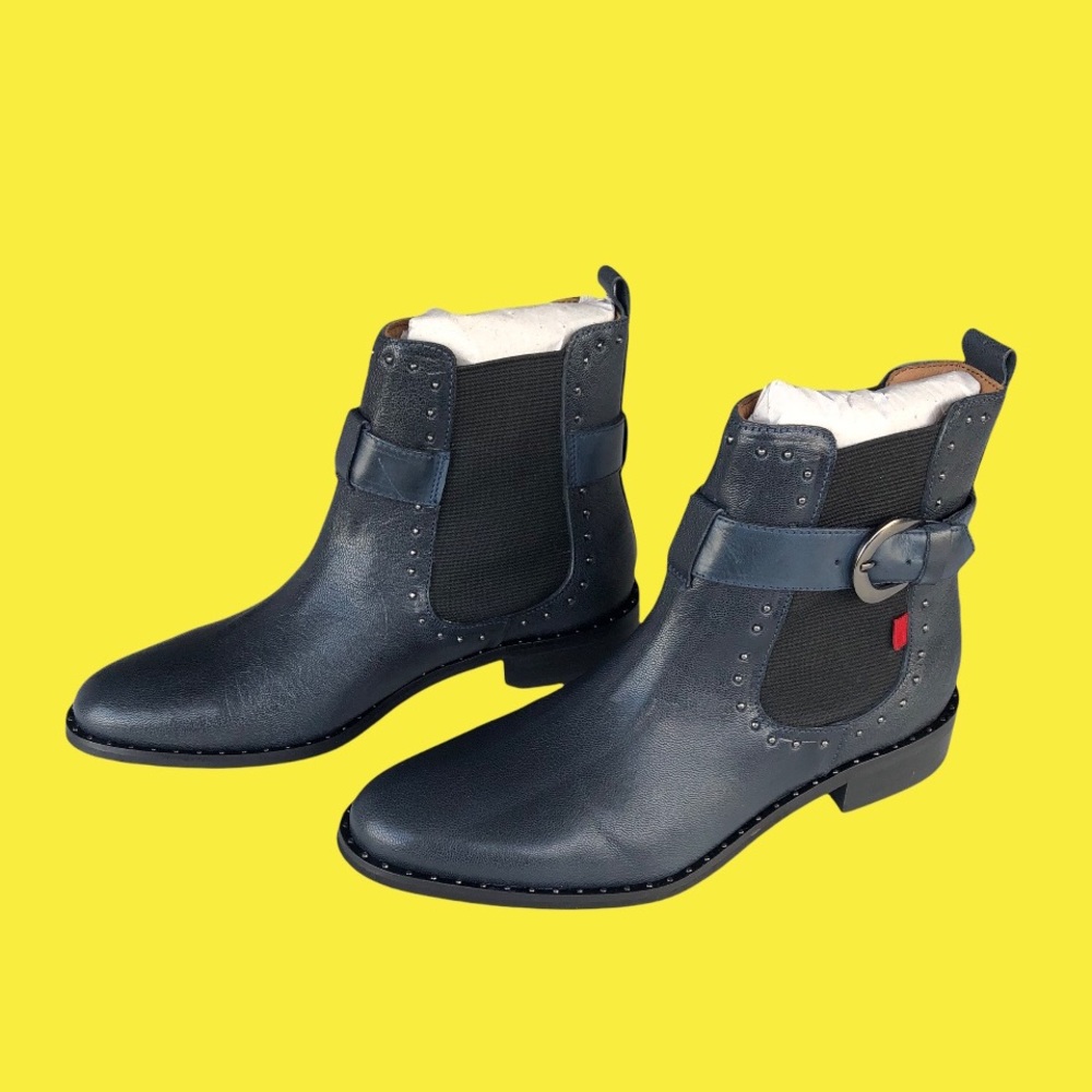 Marc Joseph Navy Blue Boots unisex